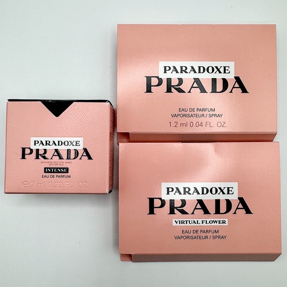 Prada Other - 3x Prada Paradoxe Intense Mini & Travel Size Set Virtual Flower Paradoxe Intense